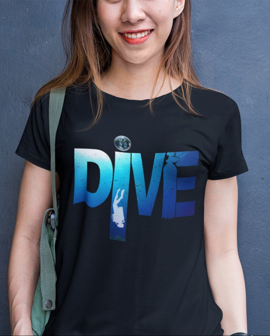 T-shirt bio plongée-Stock : Dive