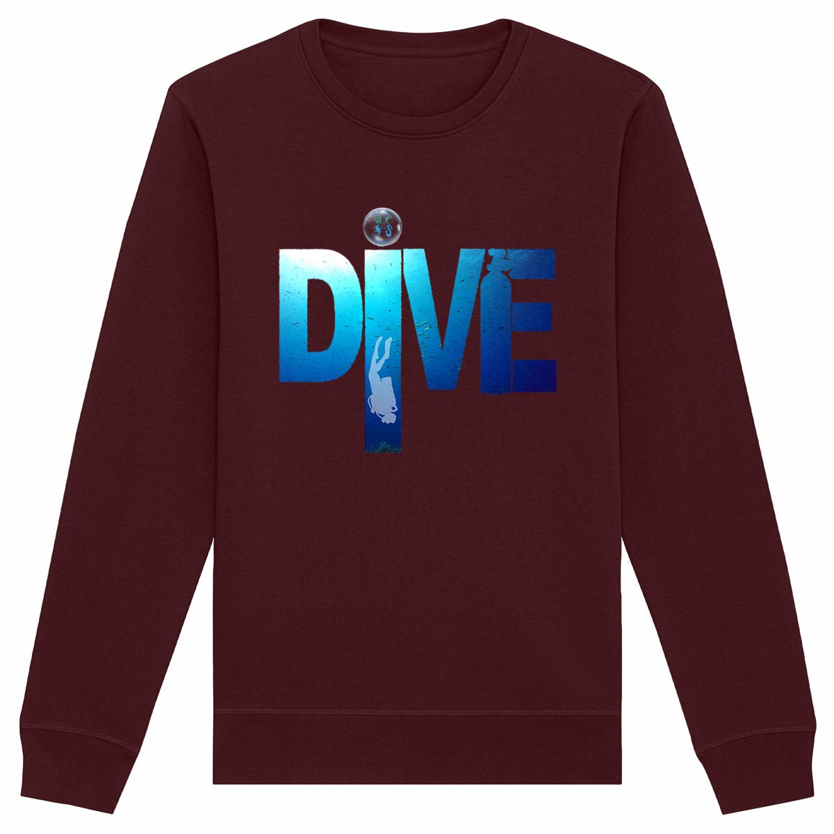 Sweat-shirt Unisexe - face_bordeaux