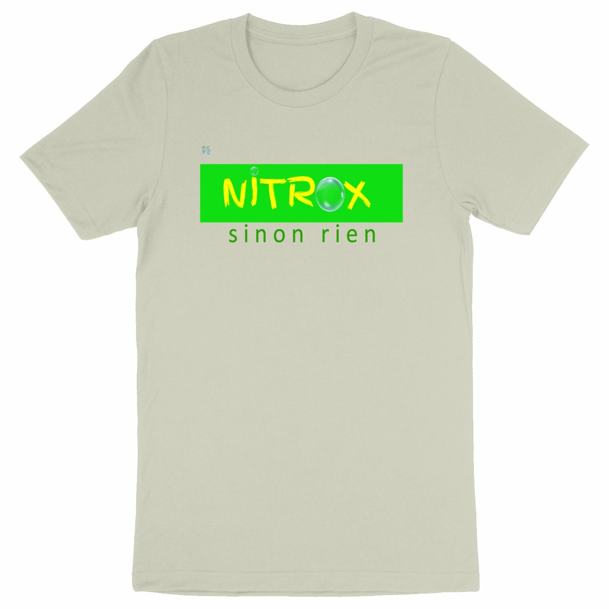 T-shirt plongée bio : Nitrox sinon rien - face_naturel