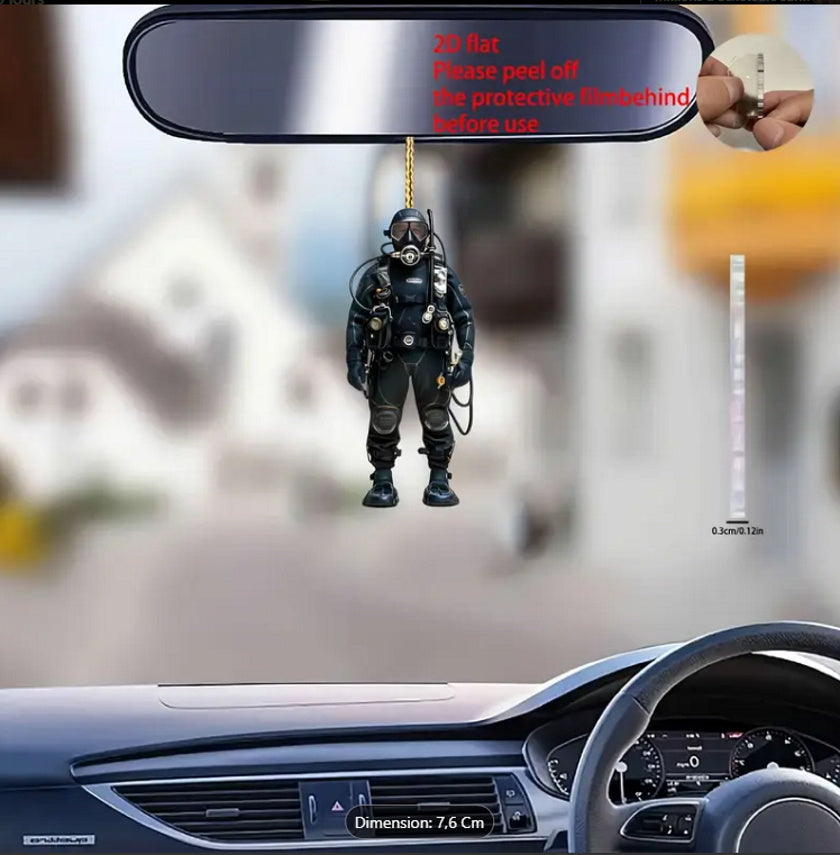 Ornement à suspendre MacJos : plongeur debout