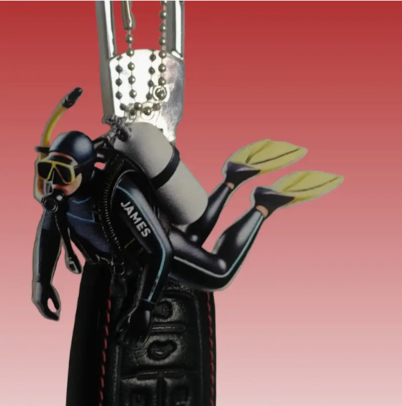 Ornement à suspendre MacJos : plongeur sous la mer - MacJos