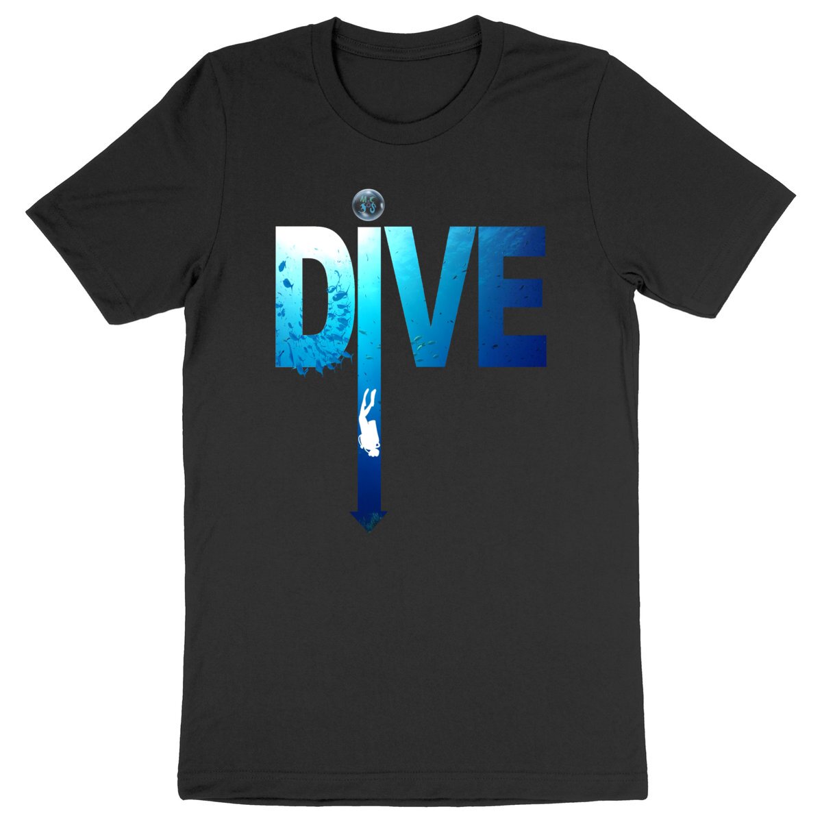 T-shirt plongée bio : DIVE flèche