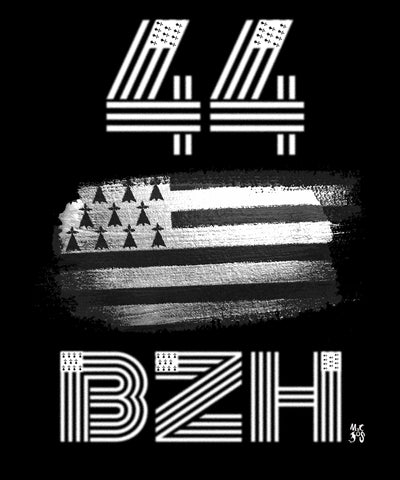 BZH-Sweat-shirt Breton département 44 100% bio MacJos