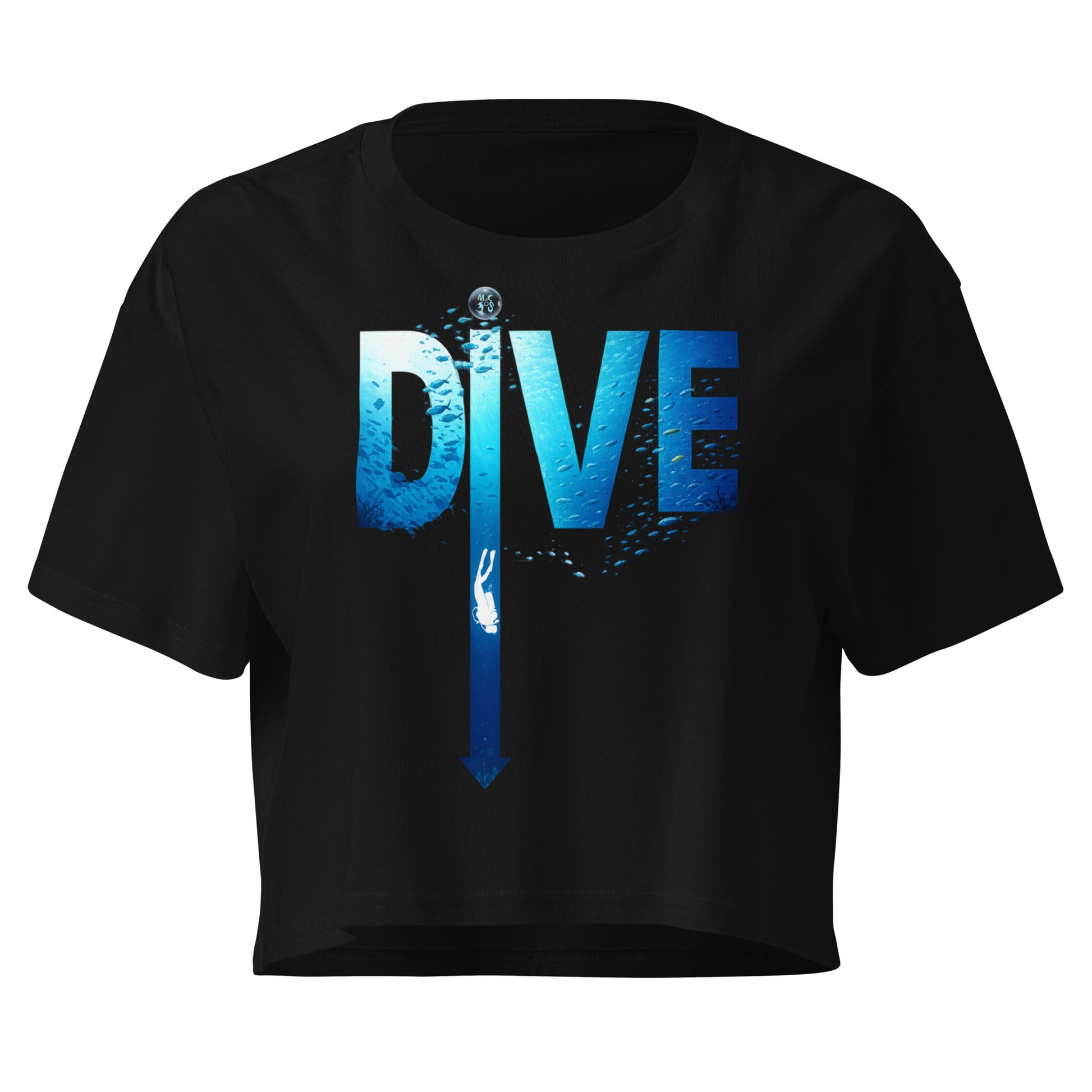 Crop top MacJos DIVE Flèche - plongée dans le bleu