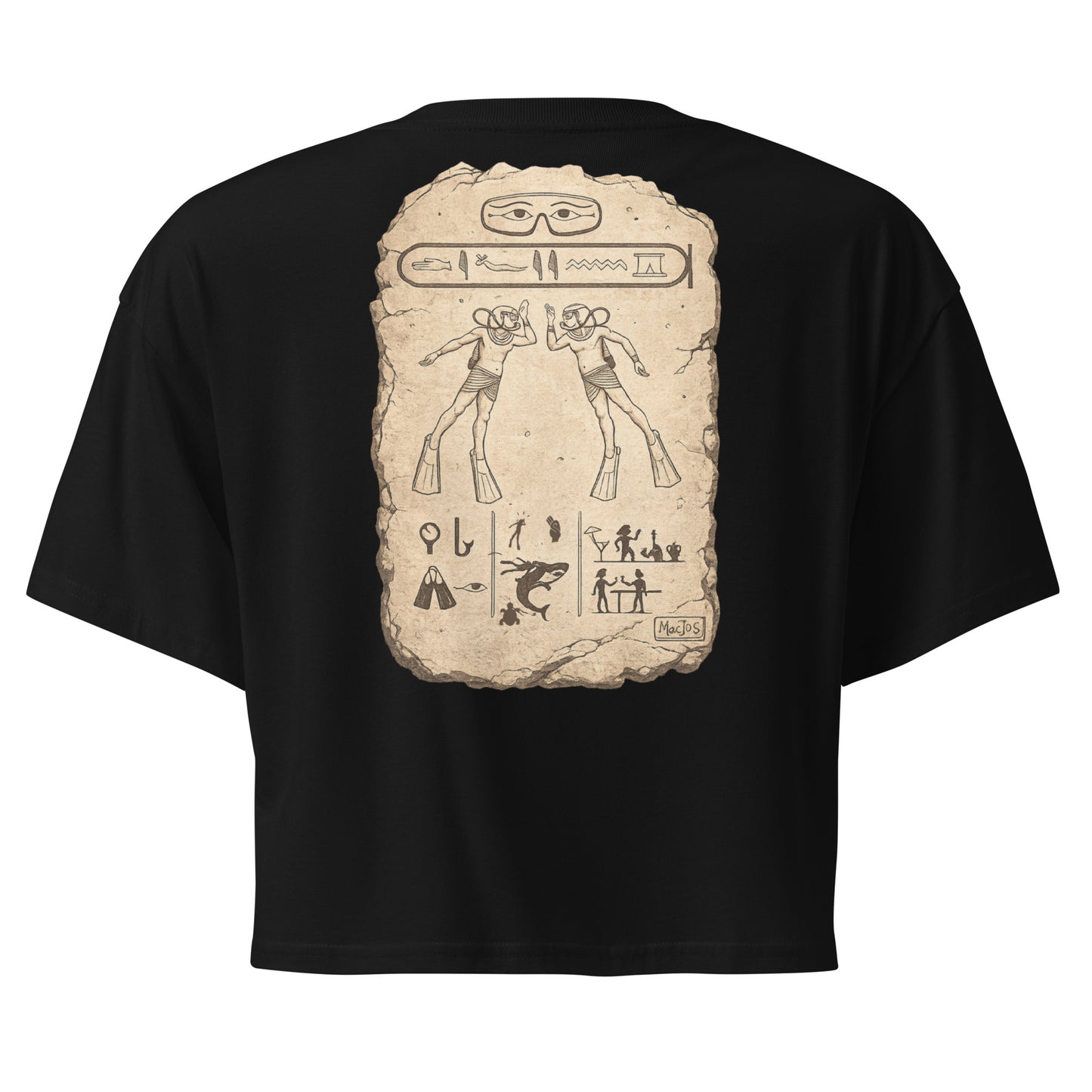 Crop top MacJos plongee en egypte Antique