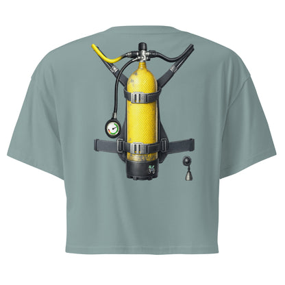 Crop top plongée trompe-l’œil bouteille dans le dos | MacJos