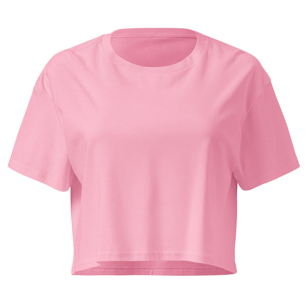 Crop top rose plongee trompe-l’oeil bouteille dans le dos | MacJos