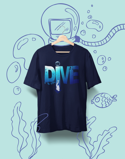 T-shirt bio plongée-Stock : Dive