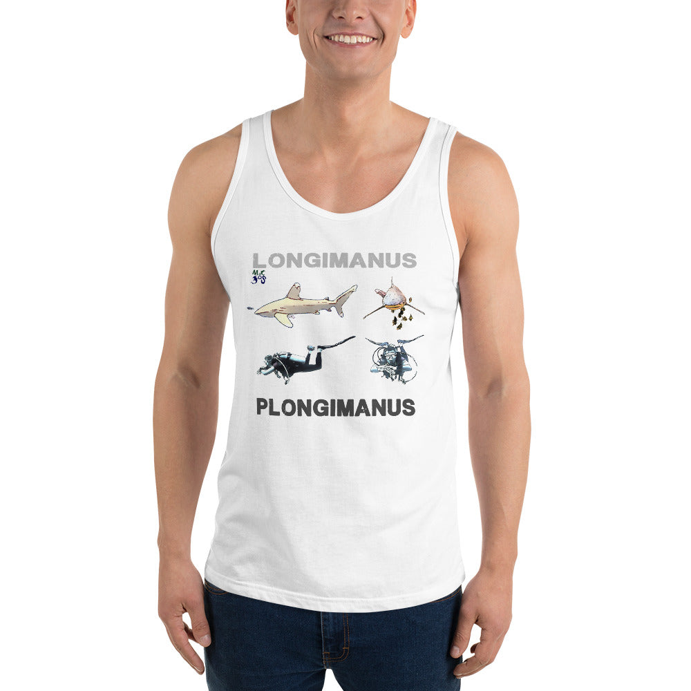 Debardeur homme MacJos plongée Requin LONGIMANUS  PLONGIMANUS