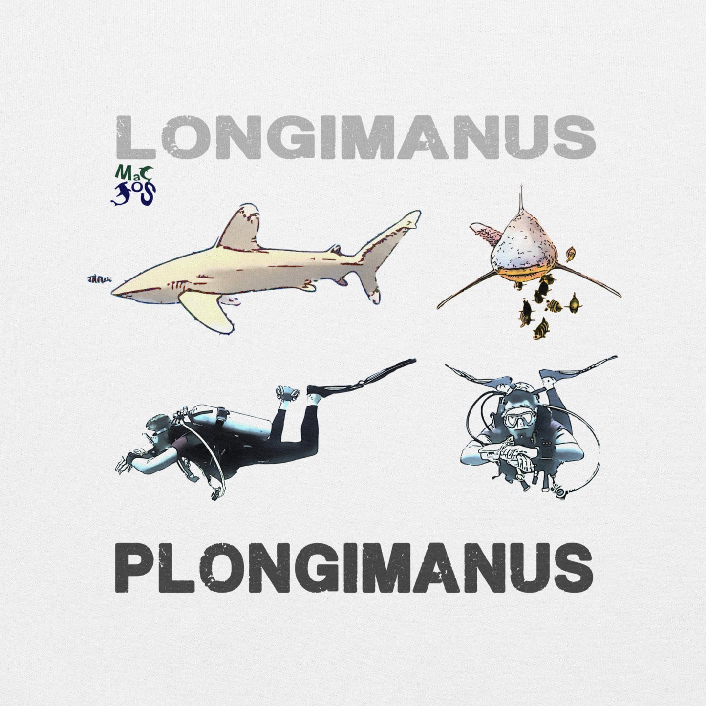 Design MacJos plongée Requin LONGIMANUS  PLONGIMANUS