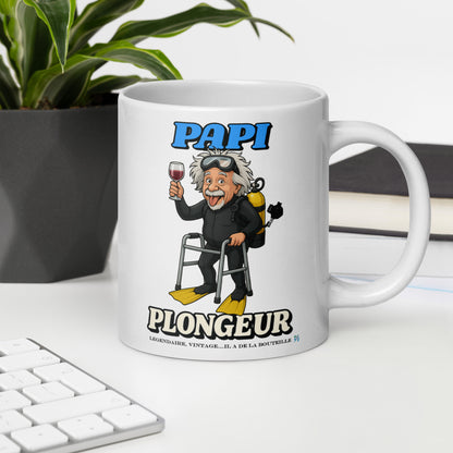Mug blanc MacJos Papi Plongeur 