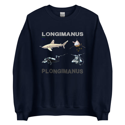Sweat classic MacJos plongée Requin LONGIMANUS  PLONGIMANUS