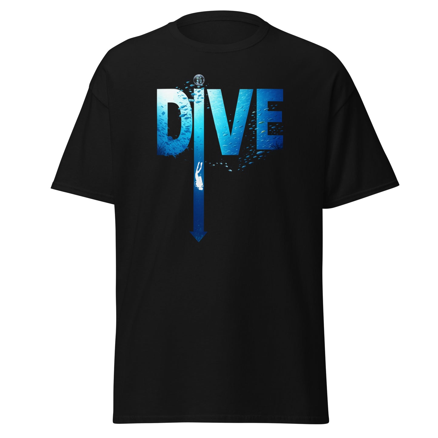 T-shirt MacJos DIVE Flèche - plongée dans le bleu