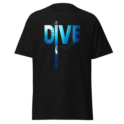 T-shirt MacJos DIVE Flèche - plongée dans le bleu