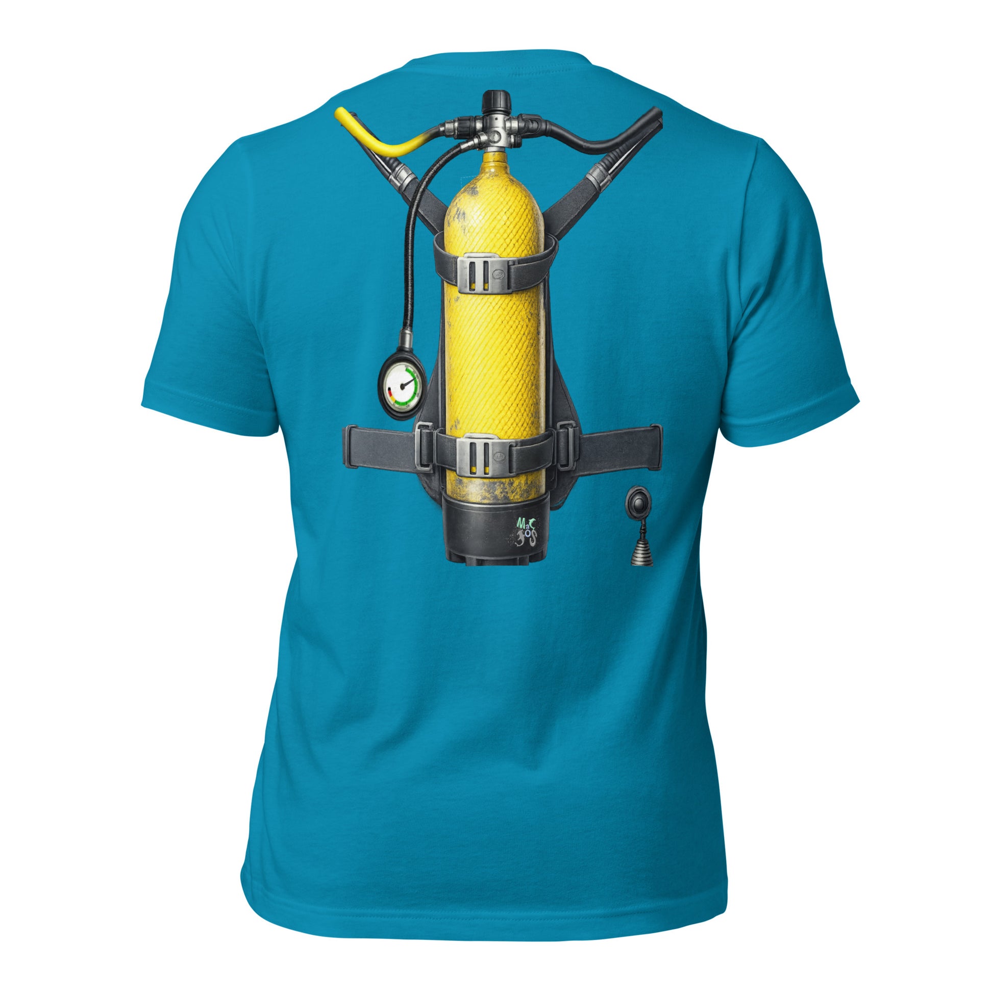 T-shirt MacJos plongée trompe-l’œil Bouteille dans le dos