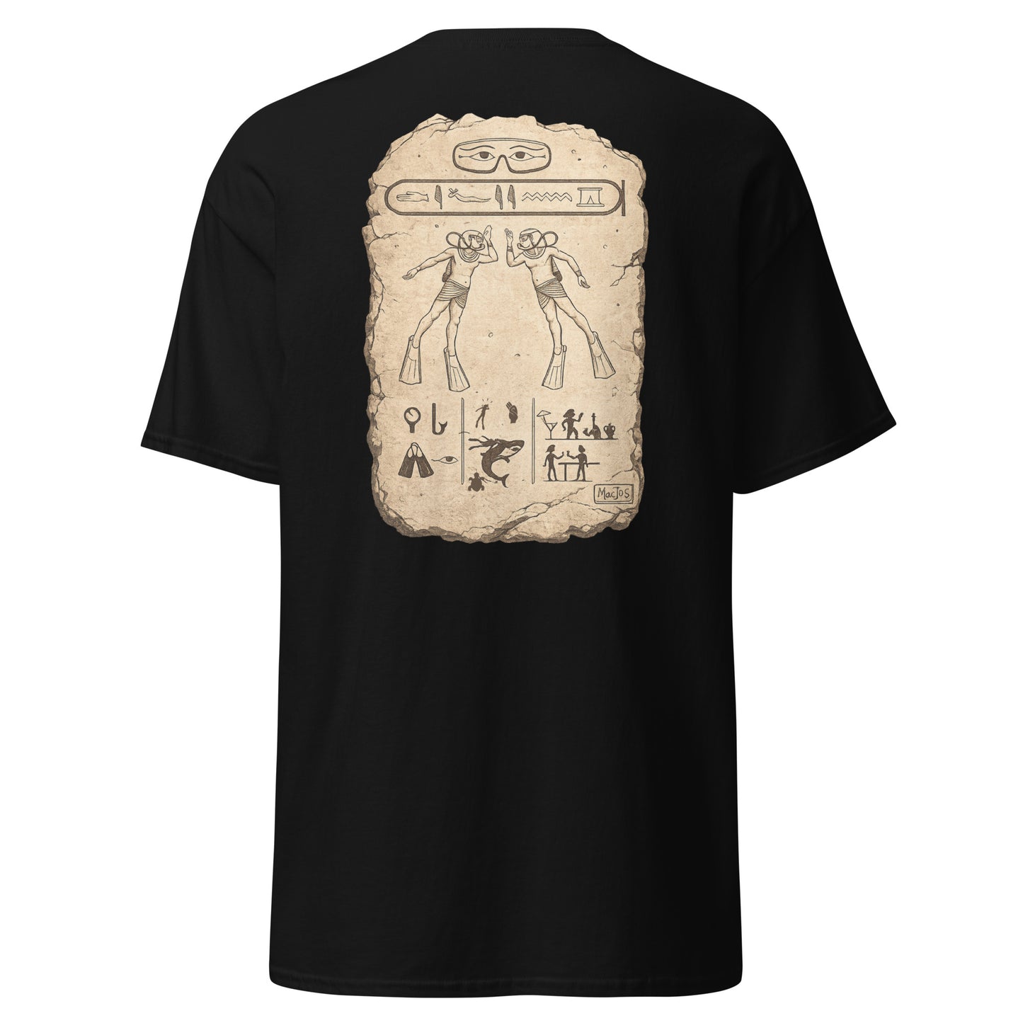 T-shirt MacJos plongee en egypte Antique