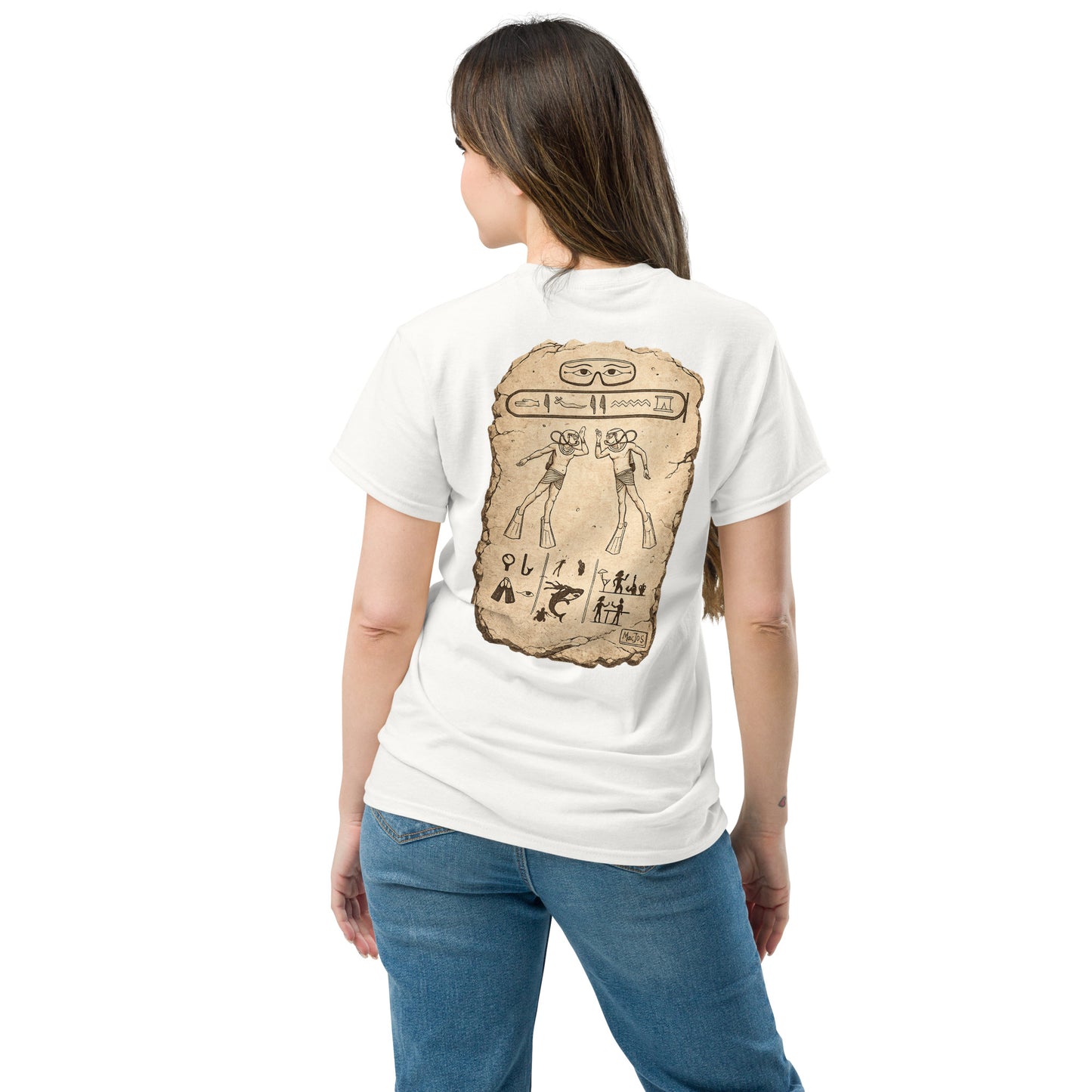 T-shirt MacJos plongee en egypte Antique