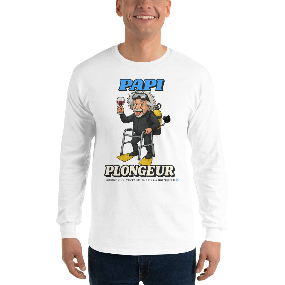 T-shirt à manches longues pour homme MacJos Papi Plongeur