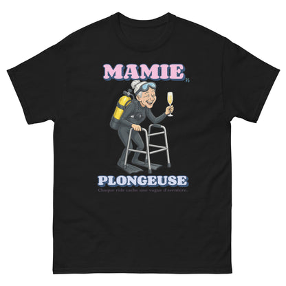 T-shirt noir MacJos Mamie Plongeuse