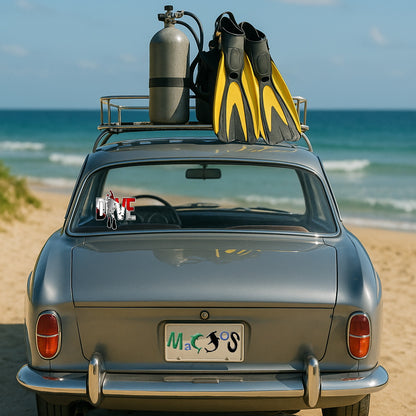 Autocollant MacJos en Vinyle : DIVE Plongeur - MacJos