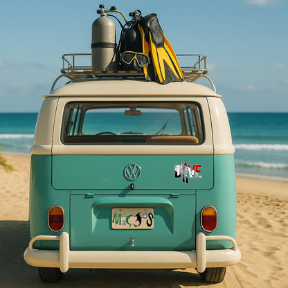 Autocollant MacJos en Vinyle : DIVE Plongeur - MacJos