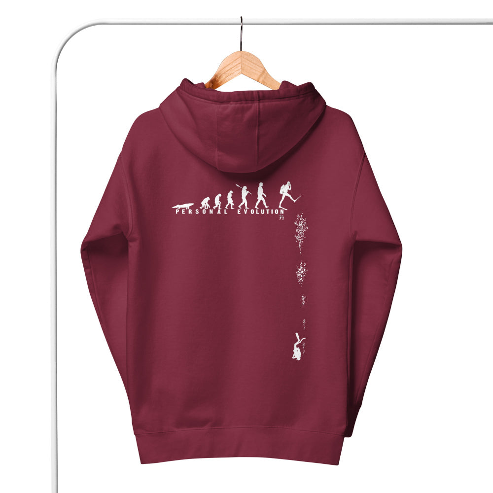 Sweat à capuche zip MacJos Évolution du plongeur