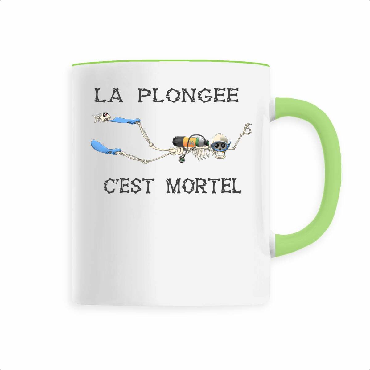 Mug céramique MacJos La plongée c'est mortel - face_0
