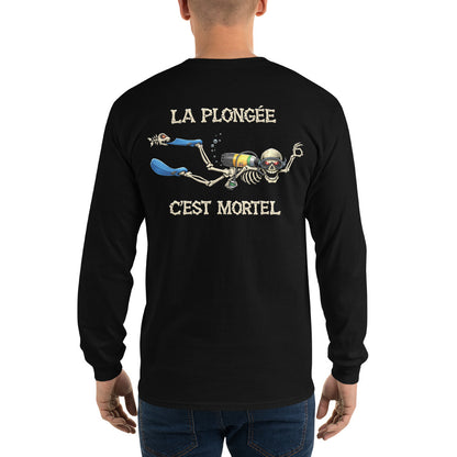 T-shirt manche longue Halloween plongeur MacJos – La plongée, c’est mortel