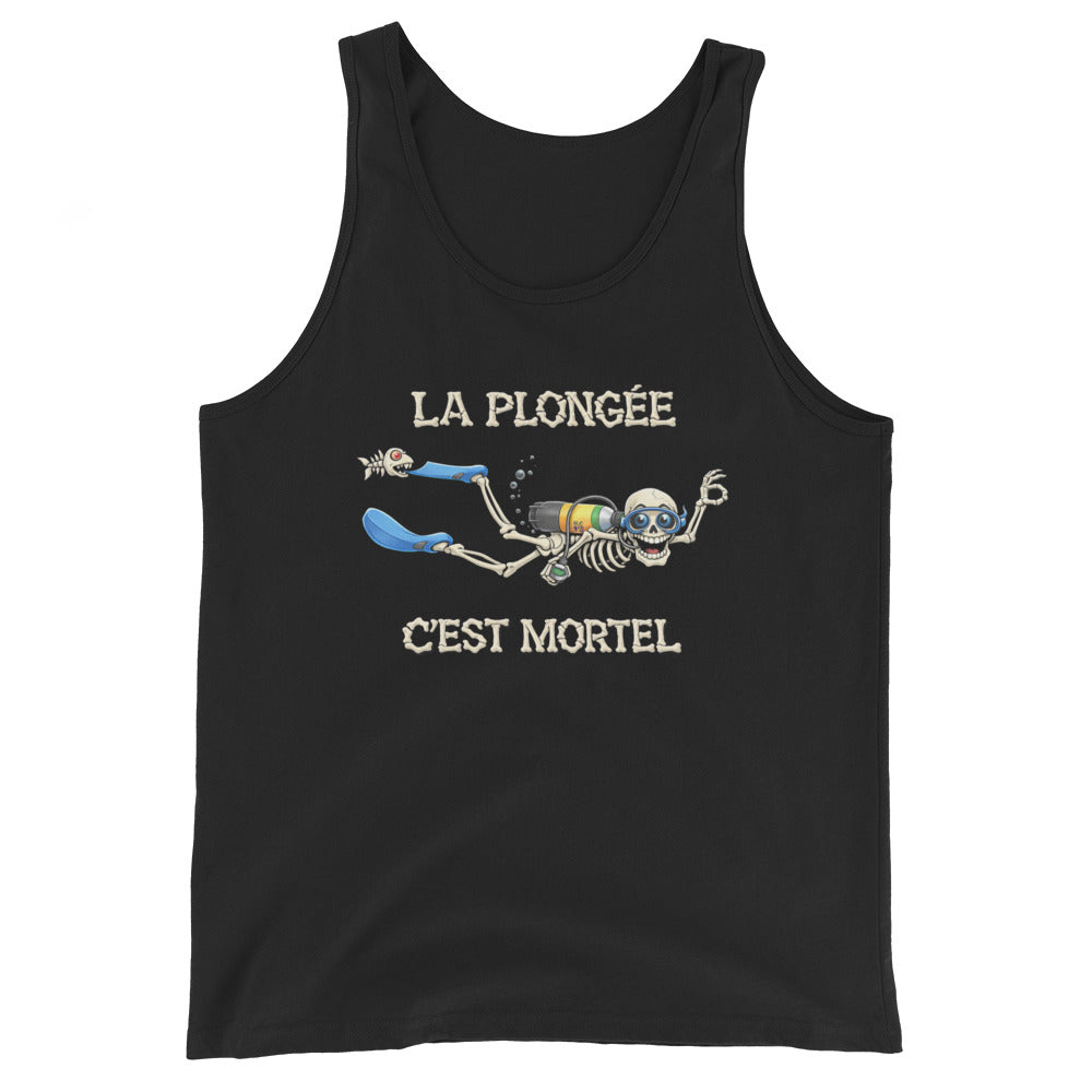 debardeur Humour plongeur MacJos squelette