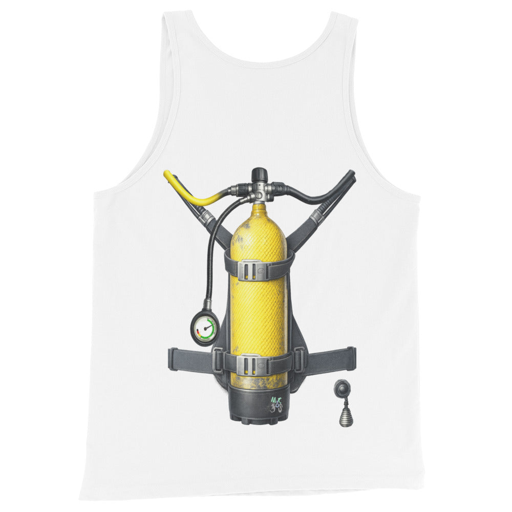 debardeur plongee trompe-l’oeil bouteille dans le dos | MacJos