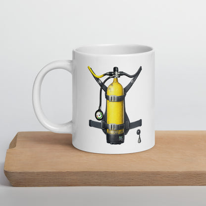 mug plongee trompe-l’oeil bouteille dans le dos | MacJos