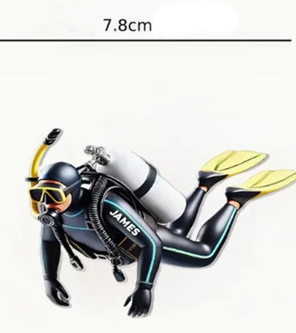 Ornement à suspendre MacJos : plongeur sous la mer - MacJos