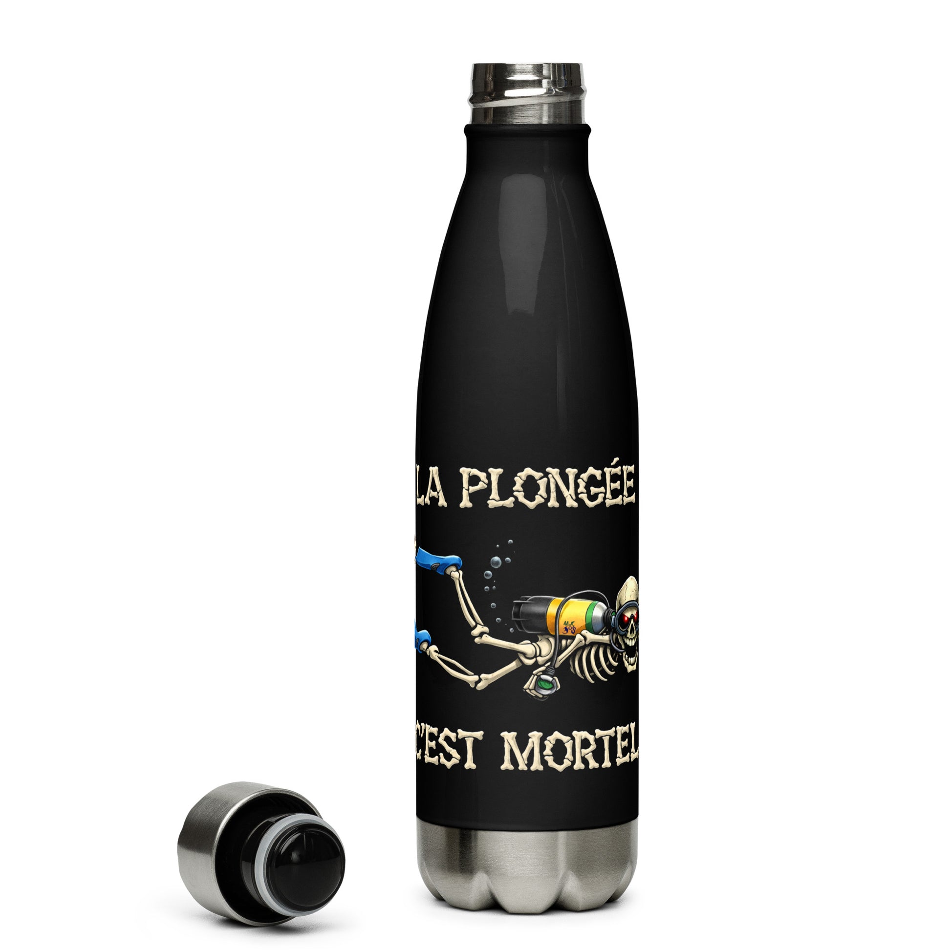 Bouteille de plongée Halloween plongeur MacJos – La plongée, c’est mortel