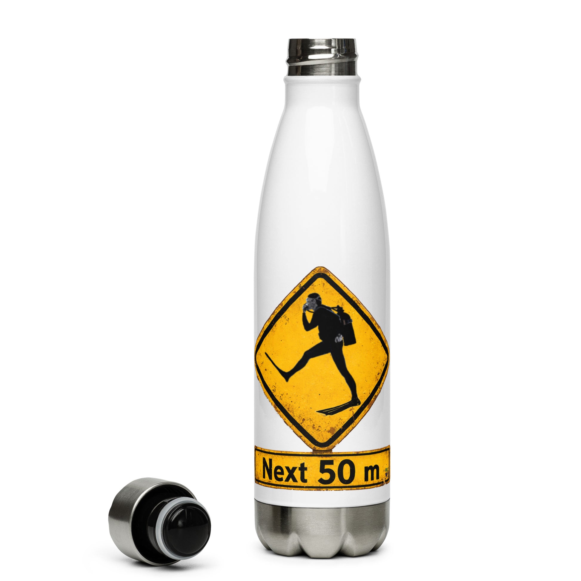 Bouteille plongée MacJos Panneau australien vintage Passage de Plongeur