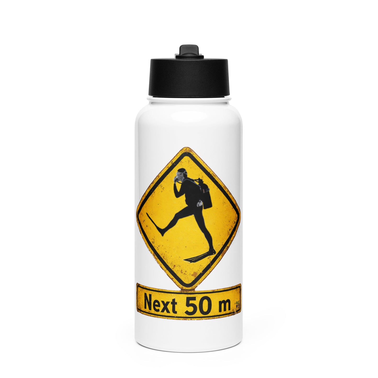 Gourde plongée MacJos Panneau australien vintage Passage de Plongeur