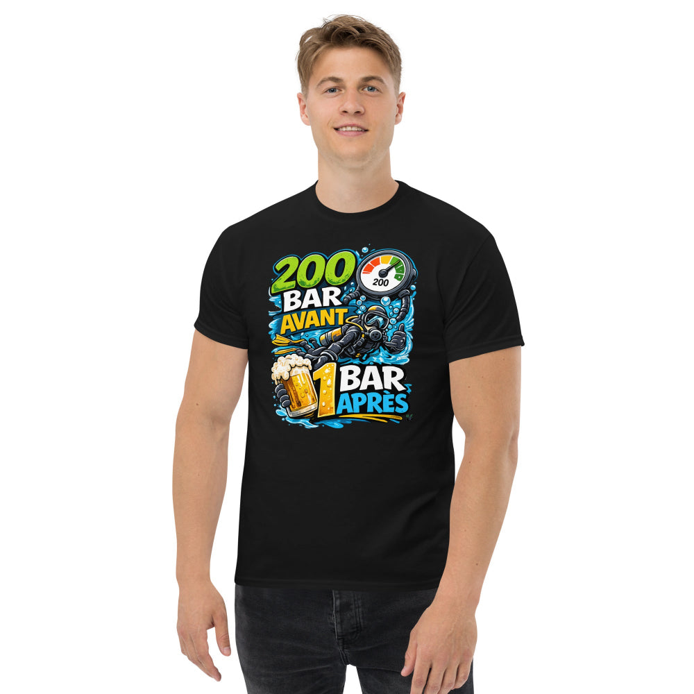T-shirt MacJos, 200 Bar Avant, 1 Bar Après : Le Débrief du Plongeur 