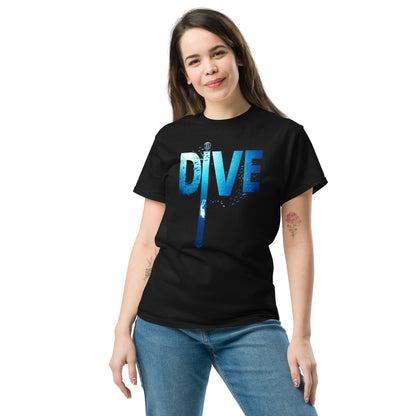 T-shirt MacJos DIVE Flèche - plongée dans le bleu