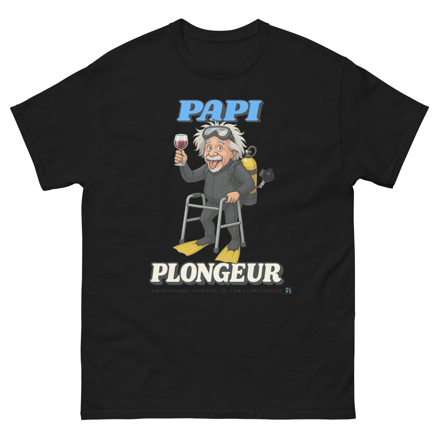 T-shirt MacJos Papi Plongeur Légendaire – plongée humour