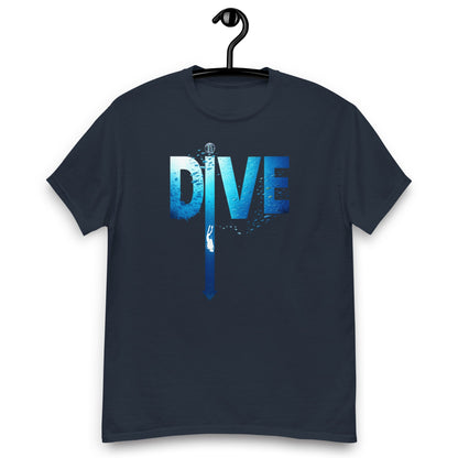 T-shirt MacJos DIVE Flèche - plongée dans le bleu