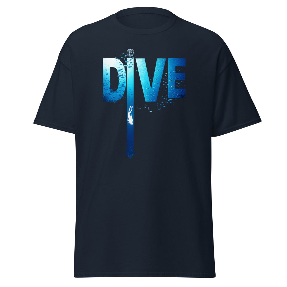 T-shirt MacJos DIVE Flèche - plongée dans le bleu
