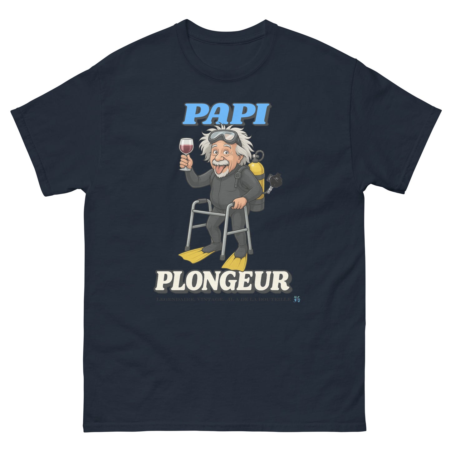 T-shirt MacJos Papi Plongeur Légendaire – plongée humour