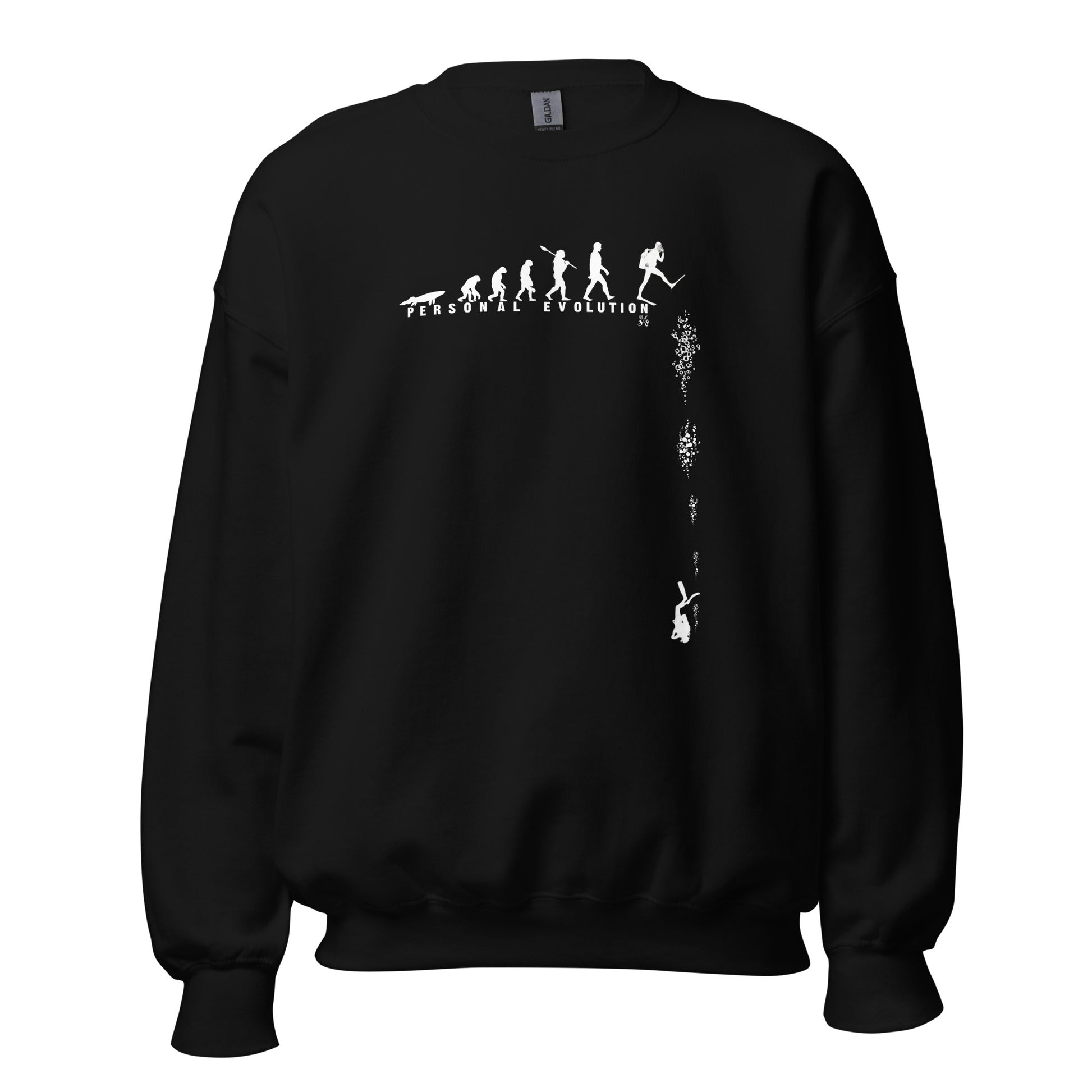 Sweat unisexe acier MacJos Évolution du plongeur