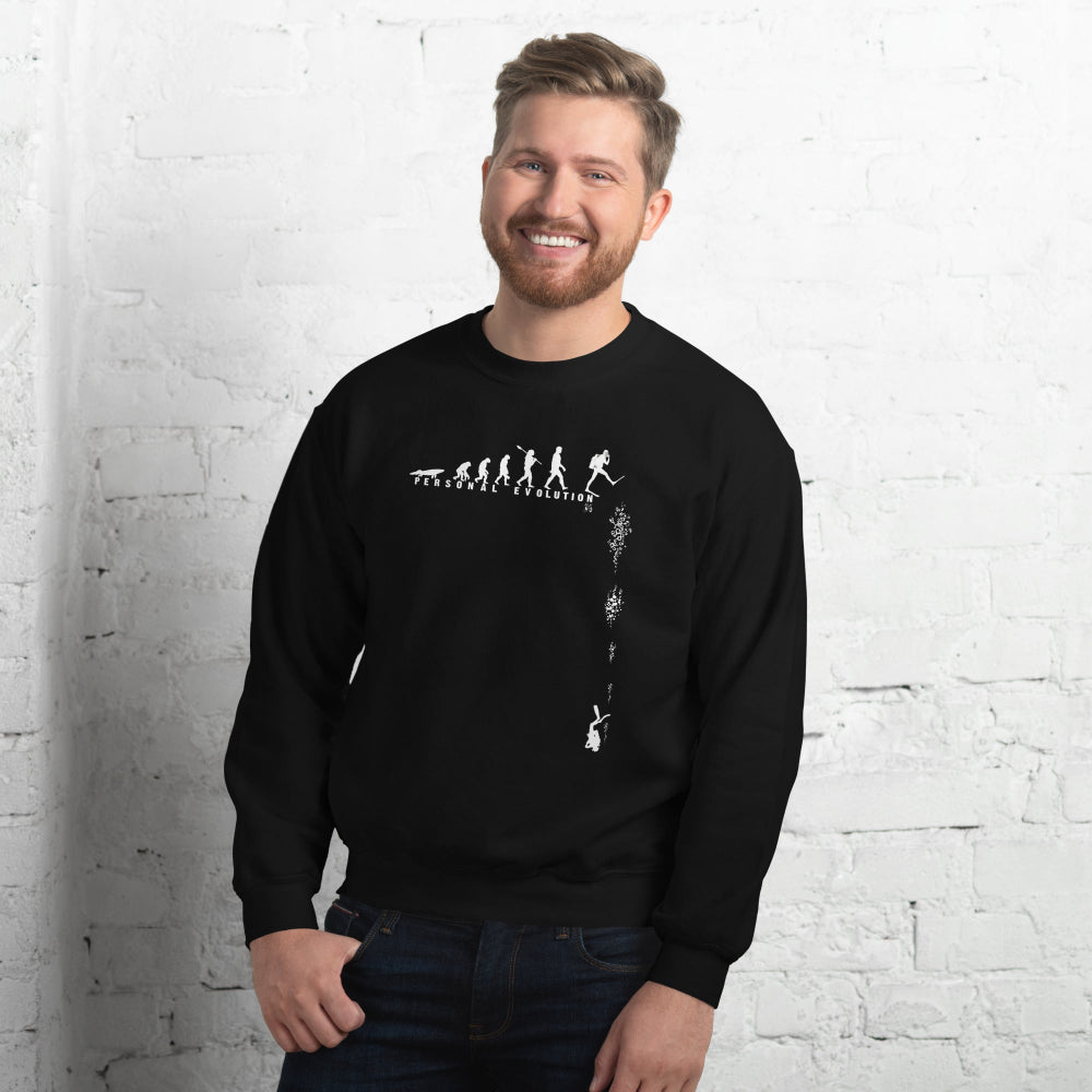 Sweat unisexe acier MacJos Évolution du plongeur