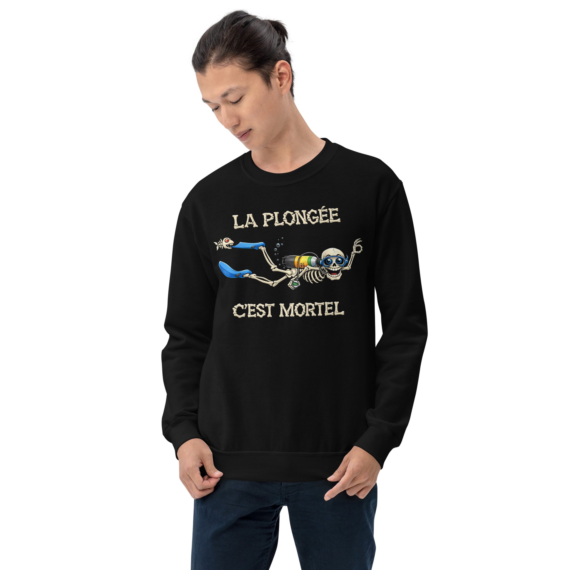 T-shirt manche longue Halloween plongée MacJos – La plongée, c’est mortel