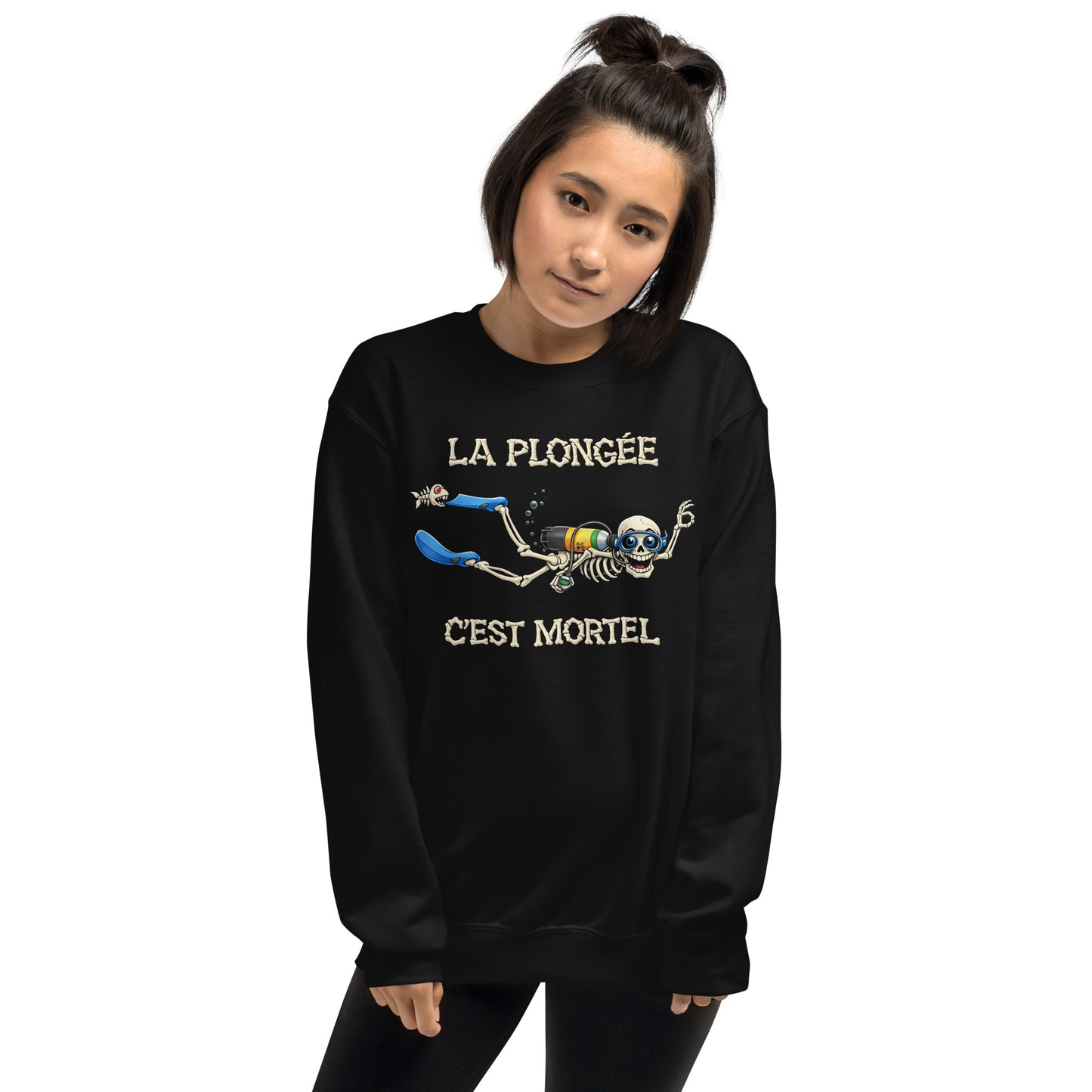 T-shirt manche longue Halloween plongée MacJos – La plongée, c’est mortel
