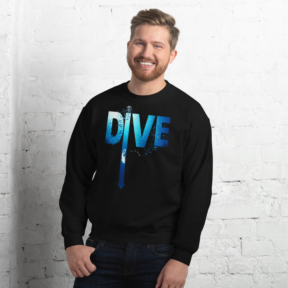 Sweat MacJos DIVE Flèche - plongée dans le bleu