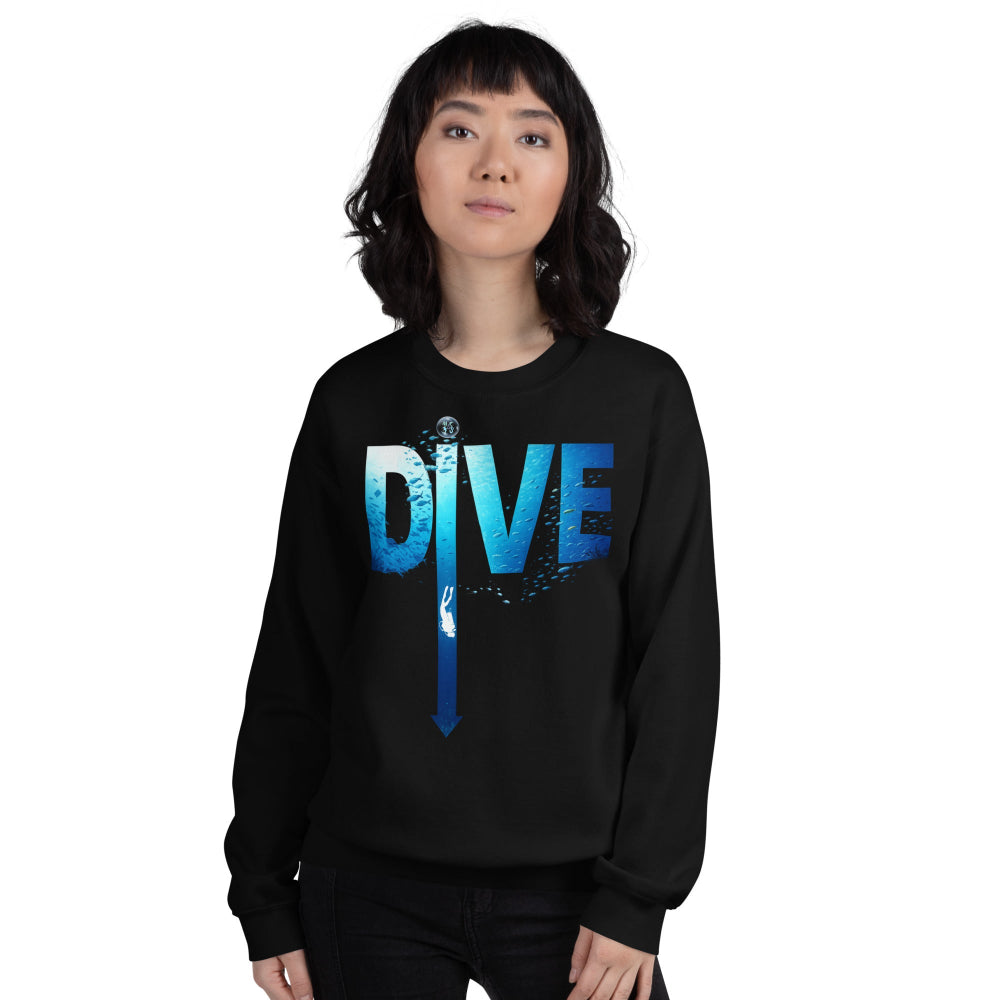 Sweat MacJos DIVE Flèche - plongée dans le bleu