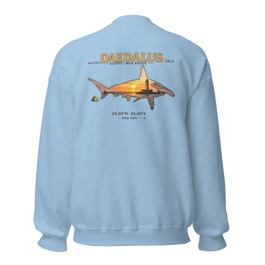 Sweat Unisexe MacJos Daedalus Reef – Requin marteau & phare