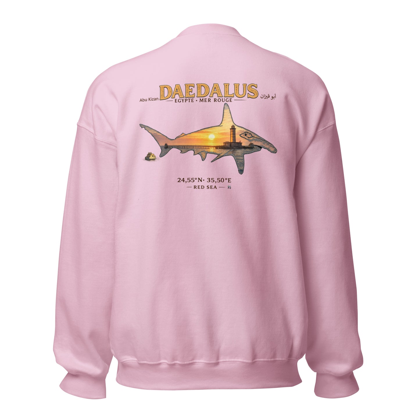 Sweat Unisexe MacJos Daedalus Reef – Requin marteau & phare