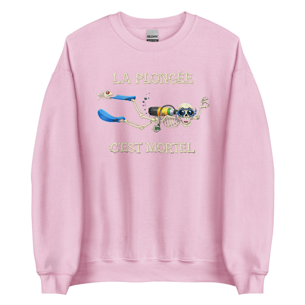 T-shirt manche longue Humour plongée MacJos – La plongée, c’est mortel